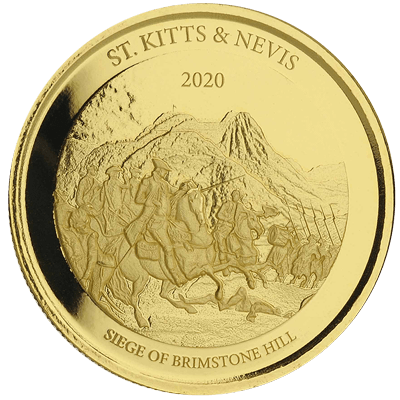 A picture of a Pièce d’or de 1 oz, Saint-Kitts-et-Nevis, série Caraïbes orientales 8 (2020)